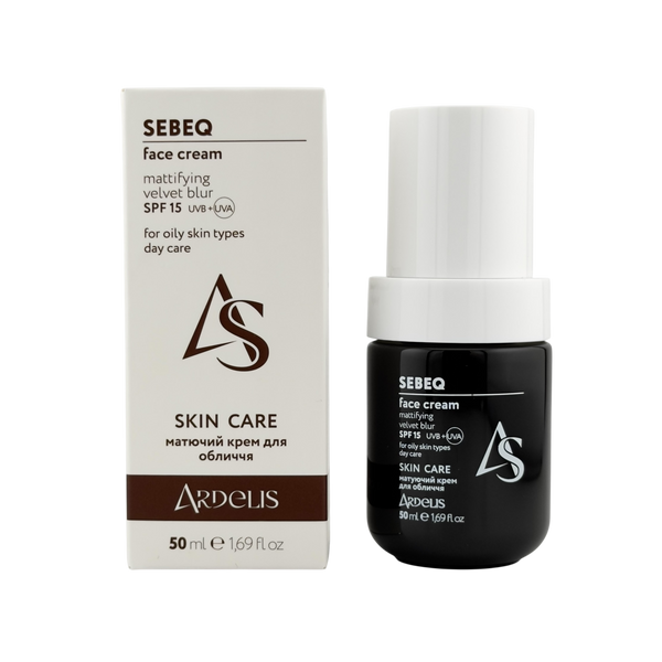 Матуючий крем для обличчя SEBEQ Face Cream (SPF15) AS00014 фото