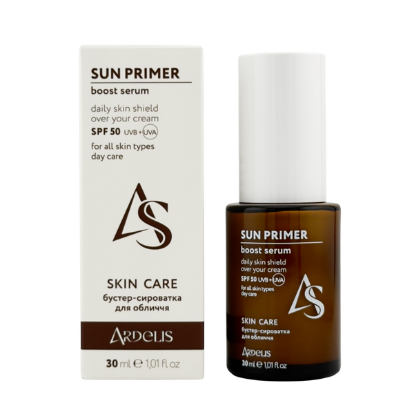 Бустер-сироватка для шкіри СПФ праймер SUN PRIMER Boost Serum (SPF50) AS00050 фото